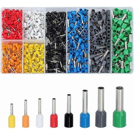 1200 embouts (0,25-6 mm) à sertir pour câbles VFENG, avec coffret. (1/5)