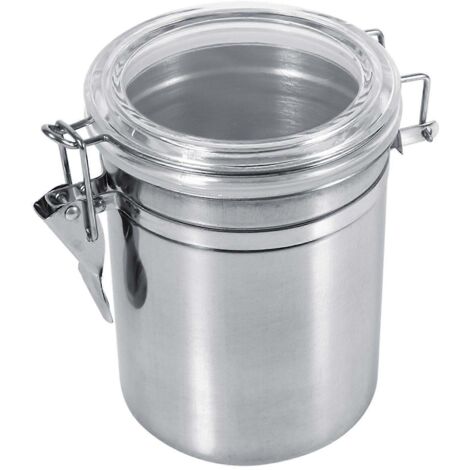 boîte de conservation alimentaire en acier inoxydable pour la cuisine, idéale pour le sucre, le thé, le café et les grains de café (101012,5 cm) (1/5)