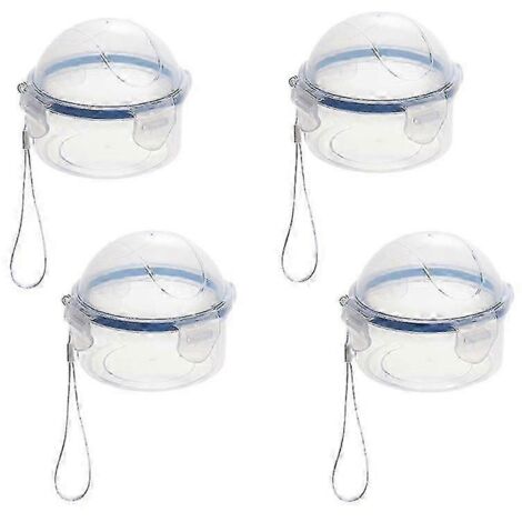 Lot de 4 boîtes de conservation réutilisables pour tomates, ail, oignons et citrons, transparentes, pour réfrigérateur - Idéales pour conserver fruits et légumes. (1/5)