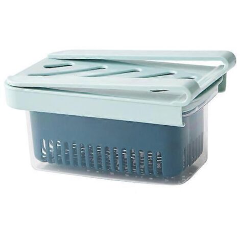 Boîte à baies 1 pièce avec couvercle pour conserver la fraîcheur des fruits et légumes (bleu ciel) (1/3)