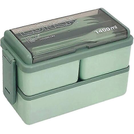 Boîte à bento étanche pour la préparation des repas, avec compartiments et contrôle des portions, idéale pour les récipients ultra-fins (1/5)
