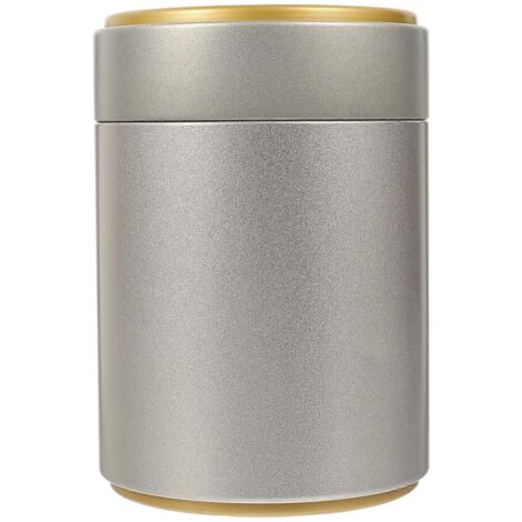 Boîte à thé décorative en fer-blanc avec couvercle hermétique, contenant à thé étanche à l'humidité (1/2)