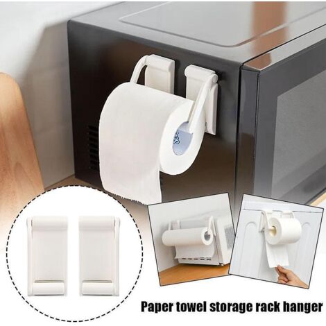 Porte-rouleau de papier essuie-tout magnétique pour réfrigérateur, organisateur, étagère à épices, rangement alimentaire (1/5)