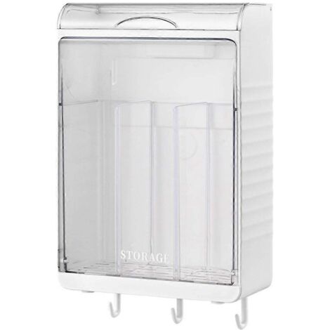 Porte-vaisselle multifonctionnel - Grand récipient de rangement pour vaisselle avec égouttage, organisateur en plastique B (1/5)
