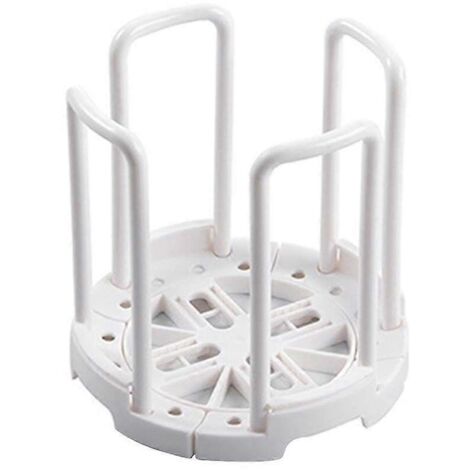 Organisateur de bols créatif et rétractable, égouttoir à vaisselle, porte-tasses et supports de séchage (blanc) (1/3)