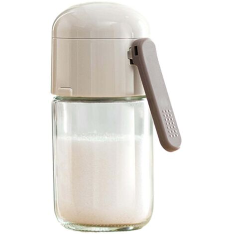 Salière en verre transparent de 0,5 g, étanche, idéale pour le camping et la cuisine. (1/5)