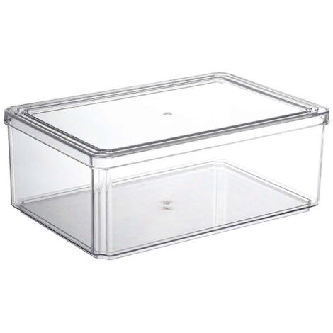Boîte de conservation transparente de 5000 ml pour aliments, avec couvercle, idéale pour conserver les légumes, les baies, les fruits et les légumes au réfrigérateur. (1/5)