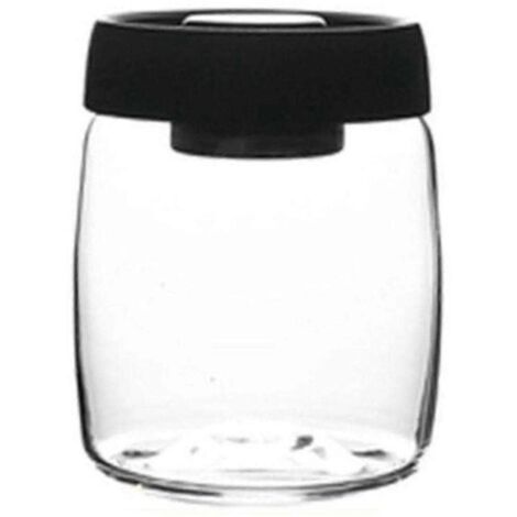 Boîte de conservation pour grains de café, bocal en verre sous vide hermétique, style nordique, idéale pour la cuisine, les en-cas, le thé et le lait en poudre. (1/5)