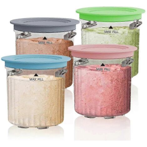 Récipients et couvercles de rechange pour les sorbetières Ninja Creami Breeze NC100/NC200 (1/5)