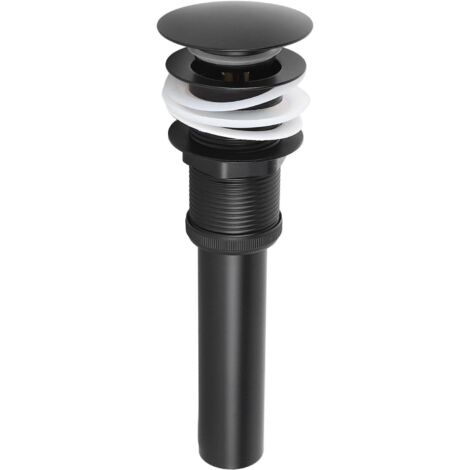 Bonde de lavabo en acier inoxydable avec bouchon de vidange à clapet (1/5)