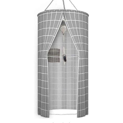 Tente de bain ronde pour adulte, isolation épaisse, rideau de douche chaud et imperméable pour l'hiver.