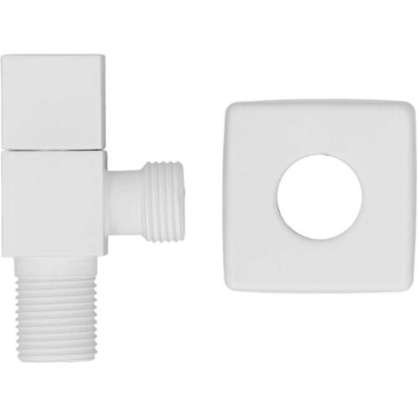 Vanne de sortie d'eau 1/2 po en cuivre épais, 1 entrée, 2 sorties, inverseur d'eau chaude et froide pour usage domestique, blanc (1/5)