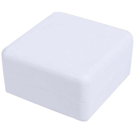 Lot de 2 porte-savons en bambou avec couvercle et bande de fixation, porte-savon de salle de bain, porte-savon de voyage portable, blanc (1/5)