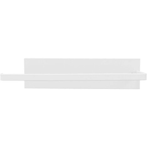 Porte-rouleau de papier essuie-tout élégant, simple et robuste, auto-adhésif, blanc, pour placards de cuisine et de salle de bain (1/5)