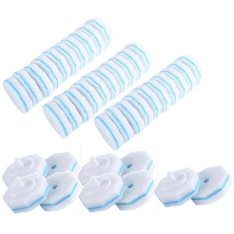 40 têtes de brosse de toilette jetables améliorées pour le nettoyage des toilettes (1/5)