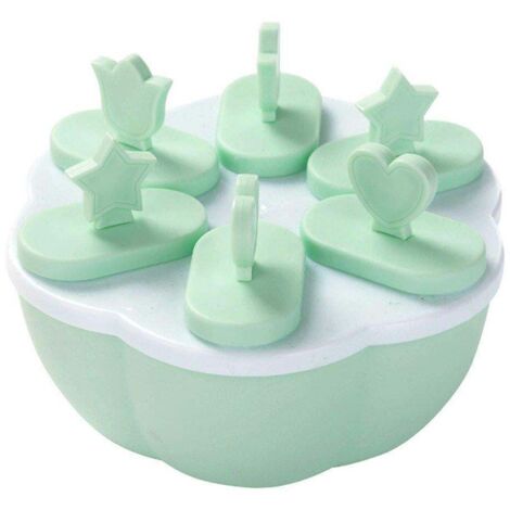 Moule à glace réutilisable carré 6/8 alvéoles - Vert (1/5)