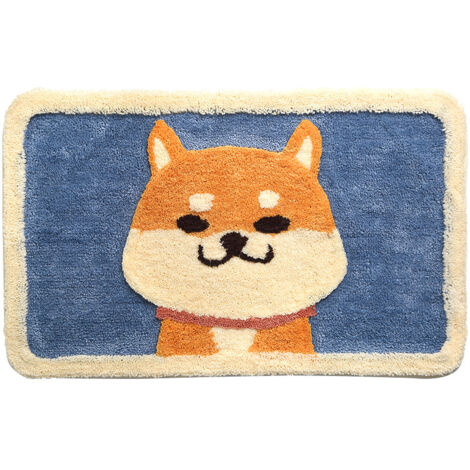 Tapis floqué pour sol, salle de bain, entrée, tapis antidérapant, tapis absorbant, 45 x 65 cm, A (1/3)