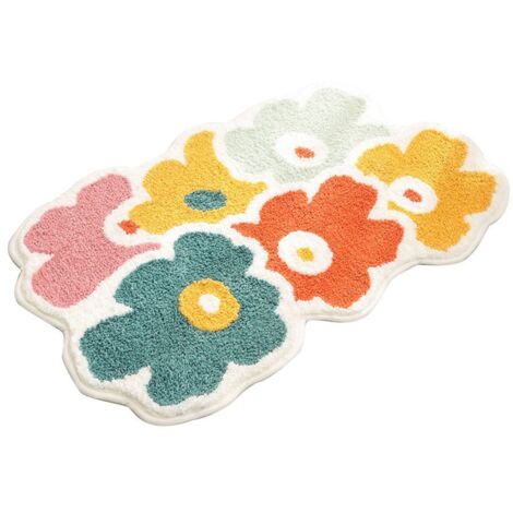 Tapis de porte de chambre simple, tapis de sol absorbant antidérapant pour salle de bain, tapis de salle de bain (1/5)