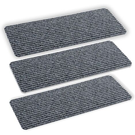 Tapis de sol d'intérieur gris antidérapant et propre - lot de 3 paillassons (1/3)