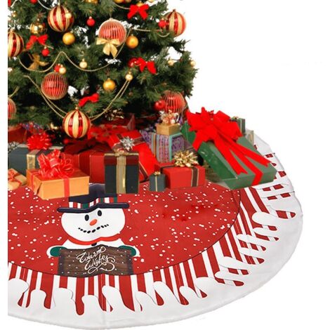 Tapis de sol rond pour plinthe de sapin de Noël de 78 cm (1/4)