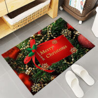 Tapis de Noël pour porte d'entrée, tapis d'intérieur lavable, tapis d'entrée, tapis pour animaux