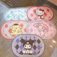 Tapis de toilette Sanrio Hello Kitty absorbant, à séchage rapide et antidérapant