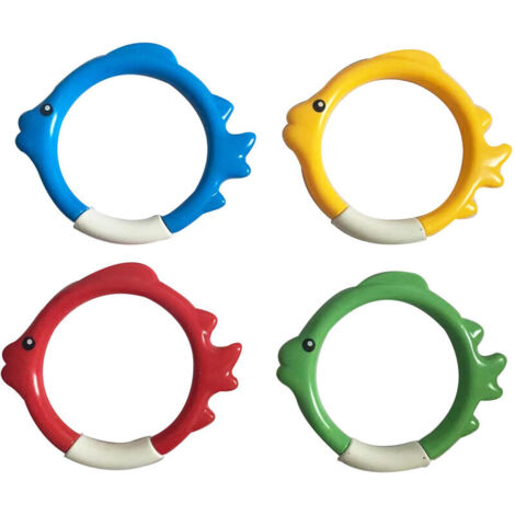 Jeu de plongée Jeux de piscineJouets de bain jouets de bain pour bébé 4 pièces (Multicolore) (1/5)