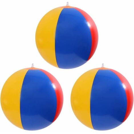 Water-polo gonflable Jeu de jouets gonflables flottants Jeux de piscineEnsemble 3 pièces (Couleur aléatoire) (1/5)