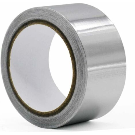 Ruban adhésif aluminium Bande d'étanchéité Bande de papier d'aluminium anti-vieillissement pour Le pare-feu est conducteur, Résistance à la température Réparer Ruban adhésif aluminium-1pcs
