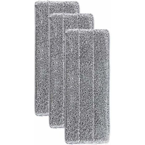 Serpillères en Microfibre pour Balai Lave-Sol Housse de Nettoyage de Rechange Vadrouille La Tête de Ménage de Vadrouille pour Balai Plat Nettoyage en Microfibre/Lingettes de Nettoyage 33x12mm (1/5)