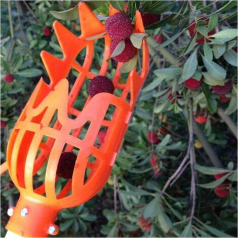 Tête de Panier de cueilleur de Fruits en Plastique, Outil d'économie de Travail Attrape-Fruits pour la cueillette des récoltes Pomme Mangue Poire pêche Mangue Kiwi Citron Cerise (1/5)