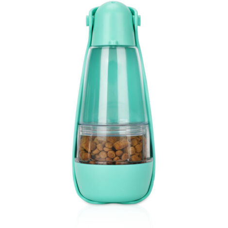 Bouteille pour Chien,,Gamelle et bouteille de voyage de chien,Bouteille d'eau pour Chien ,Portable Voyage Gourde avec Bouton Lock pour Chien,Tasse à Eau Multifonctionnelle 460ml
