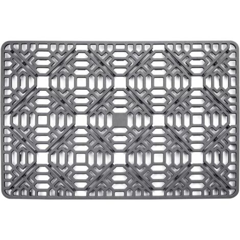 Tapis d'évier de cuisine en silicone, excellent accessoire de grille de protection pour évier en acier inoxydable, évier de salle de bain, bol en porcelaine, dessous d'évier (1/5)