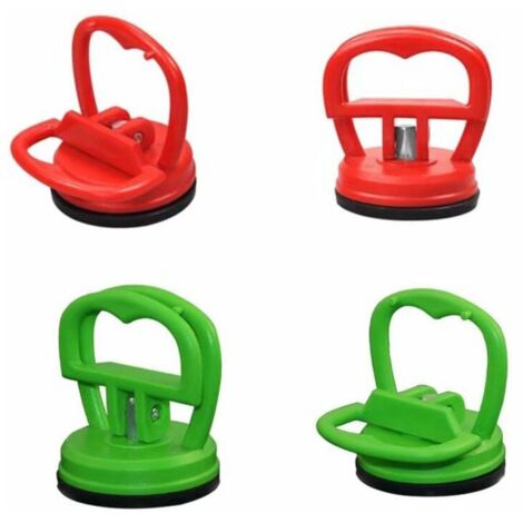 4 Pièces 5.5 cm Dent Pullers Ventouses Ventouses de Réparation Puller Removal Tool, Ventouses Robustes, Kit d'outils de Réparation pour Tablette ou Autre écran LCD(Rouge, Vert) (1/5)