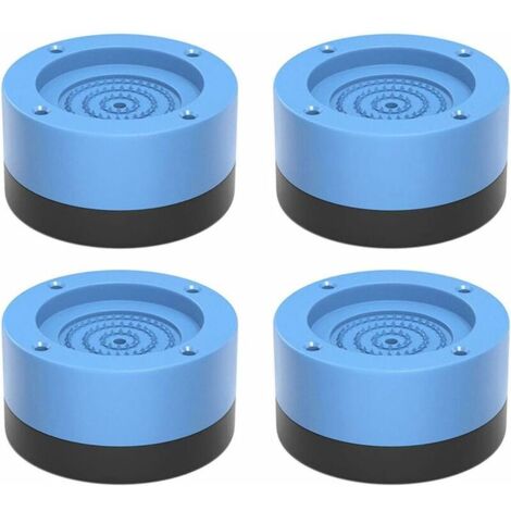 Lot de 4 Patins antidérapants Anti-Vibrations pour Machine à Laver, sèche-Linge (Bleu) (1/5)