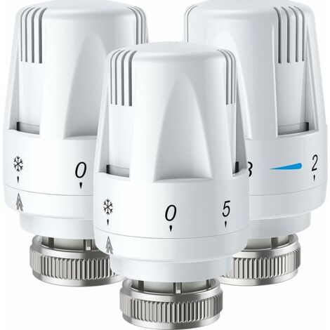 Thermostat de température Lot de 3 têtes de thermostat pour radiateur M30 x 1,5 mm