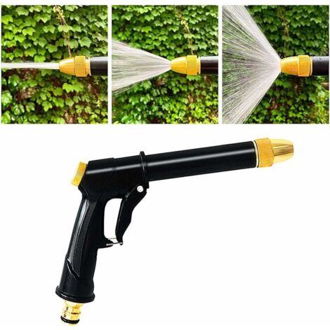 Pistolet d'arrosage, Pistolet de Pulvérisation de Douche de Main de Jardin, Tuyau d'arrosage Domestique Multi Pistolet pour Le Lavage de Voiture, Arrosage du Jardin de Pelouse –Noir, (1/5)