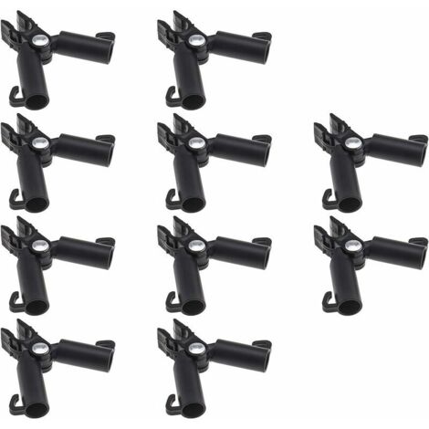 10pcs Connecteur de Support de Canne en Treillis Végétal, Clip de Pillier en Rotin Grimpant, 16mm, (1/5)