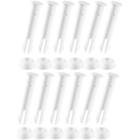 Lot de 12épingles en plastique pour joints de piscine en caoutchouc - Pièces de rechange pour piscine (1/5)