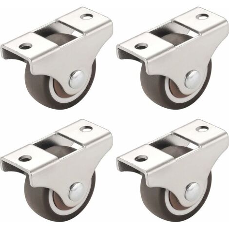 4 Pièces Roulettes de Meubles, Roulettes de Transport, Roulettes Pivotantes, Convient pour le Transport de Meubles et D'objets Lourds, Très Pratique (1/5)