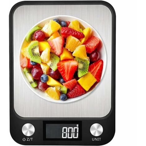 Balance De Poche De Haute Précision,Balance de Cuisine Électronique,Balance Cuisine,Balance de Cuisine Numérique 10KG/1g en Acier Inoxydable de Haute Précision,Auto-arrêt,Fonction Tare,Noir, (1/5)