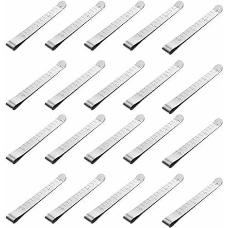 Pinces à Coudre, Lot de 20 Pinces à Coudre en Acier Inoxydable, Accessoires de Couture Mesure de 3 Pouces pour Épinglage et Marquage, (1/5)