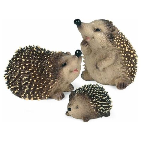 Lot de 3Statuettes de hérisson mignons (1/5)