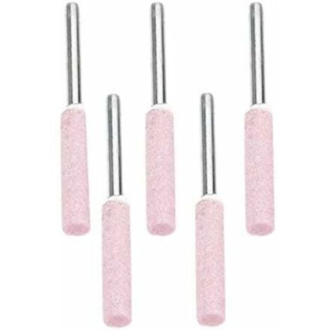 Lot de 10 Limes d'affûtage pour Polissage de Tronçonneuse ,Tête de Polissage de Meulage en Diamant de 4,8 mm (1/5)