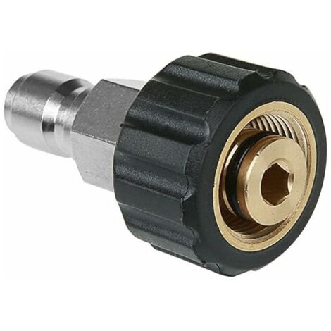nettoyeur haute pression connecteur M22 à filetage intérieur 3/8 ', broches 14 mm, connecteur rapide Laiton Filetage interne Tuyau Connexion pièces (1/5)