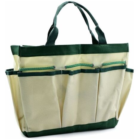 Sac de Rangement Fourre-Tout Jardinage Kit D'outils Jardin Multifonction Avec 8 Poches, Résistant à l'Usure et Réutilisable,