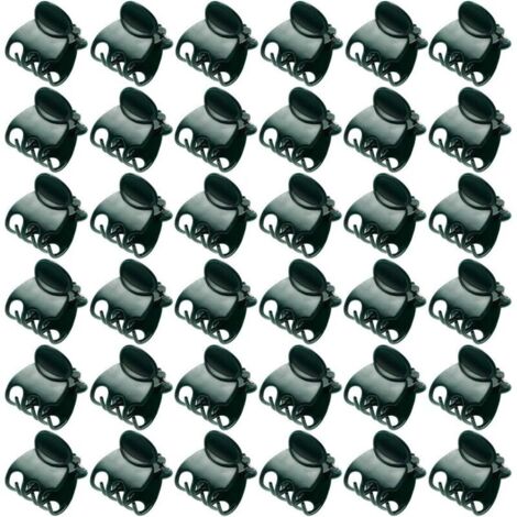 Lot de 100 Pinces À Orchidées en Plastique Vert pour Plantes Et Fleurs De Jardin (1/5)