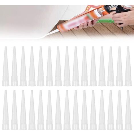 30 Pièces de Cartouche Douilles Silicone - Embouts de remplacement en silicone pour cartouches (1/5)