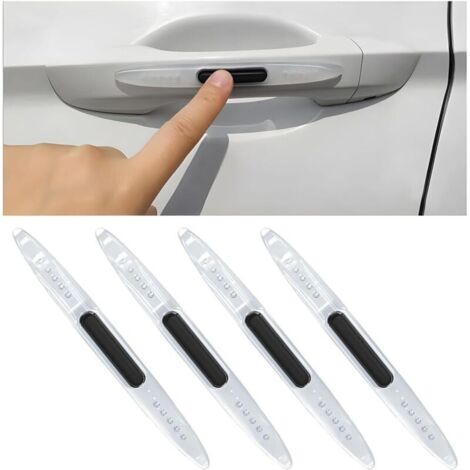 4 Pièces Voiture Bandes Anti Collision, Bande Protection Anti-Frottement Pare-Chocs, Anti-Collision Barre De Protection Auto, Protection De Porte De Voiture avec Antistatique(Transparent) (1/4)