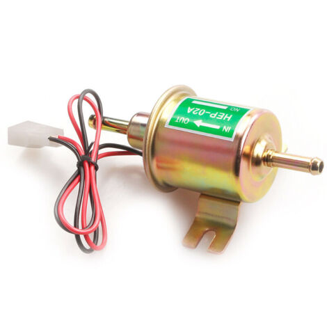 Pompe à Carburant Électronique, Pompe à Carburant Électrique 12V Pour Essence Diesel, Pompe à Essence Électrique 12V 3-5 Psi Pour Tondeuse Gazon, Carburateur, Essence, Moteur Diesel (Or) (1/4)
